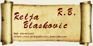 Relja Blašković vizit kartica
